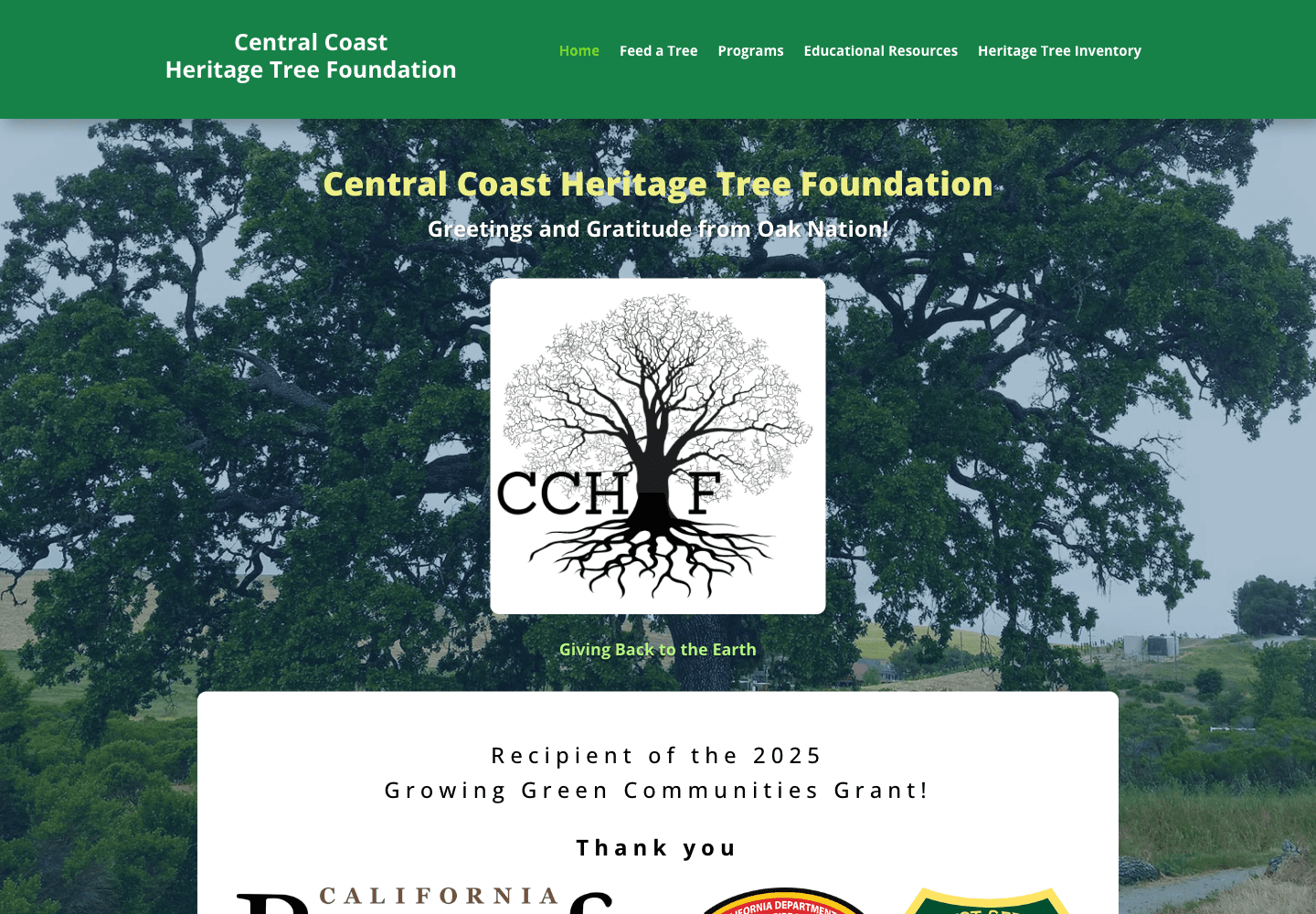 Central Coast Heritage Tree Foundation public website